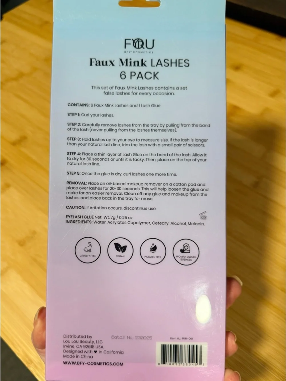 Faux Mink 6-Pack Lashes with Glue - Black BUNDLE AND SAVE ON SHIPPING- Beauty